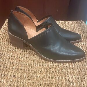 EUC Madewell Leather slip on booties